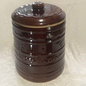 Stoneware Macrest Pottery Daisy Dot Cookie Jar